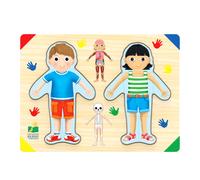 The Learning Journey: Lift & Learn Inside of Me - Human Body layered 28 piece Jigsaw Puzzles- Learning Educational Toy for age 3 and Up