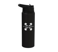 Lift Like A Champion - Minimalist Weightlifting Gym Workout Stainless Steel Insulated Water Bottle