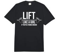 Lift Like A Girl If You're Strong Enough Lift Like A Girl Comfort Colors Adult Heavyweight T-Shirt