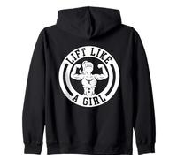 Lift like a girl Zip Hoodie