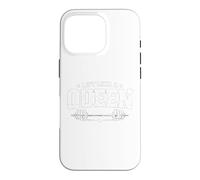 Lift Like A Queen Weightlifting Funny Gym Barbell Workout Case for iPhone 16 Pro