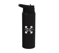 Lift Now Nap Later - Minimalist Weightlifting Gym Workout Stainless Steel Insulated Water Bottle