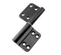 Lift Off Hinge DZS ELEC 3PCS 3X*94mm Black Small Door Hinges with 30PCS Screw, 201 Stainless Steel Removable Flag Hinges, Lift-Off Hinge