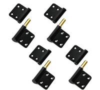 Lift Off Hinge SQXBK 4PCS 95x29mm/3.74x1.14inch Black Offset Door Hinges Detachable Small Flag Lift Off Hinge