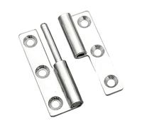 Lift Off Hinges 4pcs Lift Off Hinge Stainless Steel Flag Shape Detachable Removable(Left)