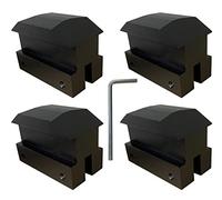 Lift Pads Jack Pad Billet Anodized Blue Aluminum Floor Jack Bolt on Jack Points (Black)