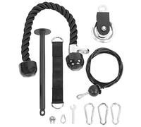 Lift Pulley System Strength Training Kit Premium DIY Home Gym Equipment for Full Body Workout Aluminum Alloy Iron Nylon Construction Adjustable Cable Length