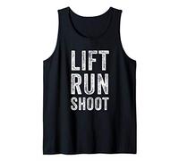Lift Run Shoot Fitness Funny Tank Top