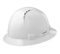 LIFT SAFETY Briggs Full Brim Hard Hat | Vented Construction Safety Helmet | Full Coverage Design | White