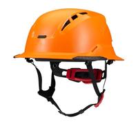 LIFT SAFETY Radix Full Brim Vented Hard Hat | Twiceme Emergency ID | Lightweight Shell | Enhanced Airflow | Hi-Viz Orange