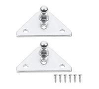 Lift Shock Strut Arm Gas Spring Universal Gas Spring Struts Lift Support Shock Prop Steel Socket 2/4 Pack 10MM Ball Stud Mounting Bracket(Silver 2pcs)