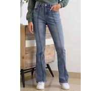 Lift Skinny And Shape Low Rise Flared Jeans Enorsia Blue 14