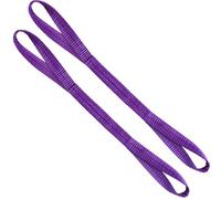 Lift Sling Straps,1" x 2' Heavy Duty Flat Eye Lift Sling, Lifting Straps Nylon Tree Saver Recovery Strap Web Sling Winch Strap 2 Pack