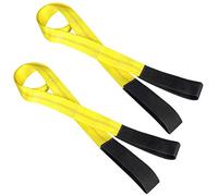 Lift Sling Straps JCHL 6.5'X2" Heavy Duty Flat Eye Lift Sling 13 000 lbs Capacity Lifting Straps Nylon Tree Saver Recovery Strap Web Sling Winch Strap 2-Pack