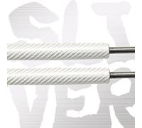 Lift Support Front Bonnet Hood Modify Gas Struts Carbon Fiber Spring Damper For Mitsubishi For Lancer EVO1-3 For Evolution I II III CD9A CE9A 92-96 Front Bonnet Gas Struts(SILVER CARBON FIBER)