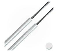 Lift Supports For Cupra For Ateca 2016-present Front Bonnet Gas Springs Lift Supports Shock Absorbers Bars Struts Hydraulic Rod(Silver Carbon Fiber)