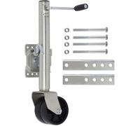Lift Swivel Trailer Jack - Bolt-On Swivel Tongue Jack, Heavy-Duty Trailer Jockey Wheel, 680 kg Support Load, Jockey Wheel with 15 cm Double Wheels, for Boats/caravans/Cars/motorhomes