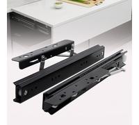 Lift Table Drawer Slides, Multi-Track Ball Bearing System, Silent & Smooth Operation, Load Bearing 40kg, Secured with Springs, Expandable Area Design