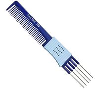Lift Teasing Comb and Hair Pick - 1 Pack, Five Stainless Still Lifts - Chemical and Heat Resistant Detangler Gripper Comb - Anti Static Comb For All Hair Types - By Cantor