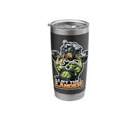Lift The Lander Alien Bench Press Workout Meme Stainless Steel Insulated Tumbler