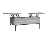 vidaXL Coffee Table End Table Sofa Table Grey Sonoma Engineered Wood and Metal