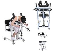 Lift Transfer Chair for Home, Height Adjustable Patient Lift with Lockable 360° Casters for Elderly Transport - Ideal for Safe Mobility Assistance