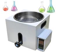 Lift Type Lab Water Bath, Stainless Steel Liner Thermostatic Heater Equipment, PID Intelligent Room Temperature Control to 250℃, Digital Heating Devices, for Heating Chemistry Biological Experiment 2L