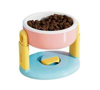 Liftable Suction Cup Pet Bowl, Adjustable Height Food and Water Dish for Cat Dog, Easy to Clean Durable Design Feeder, Non Skid Non Spill Food and Water Dish (B 1 PCS)