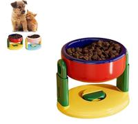 Liftable Suction Cup Pet Bowl,Adjustable Height Food and Water Dish for Cat Dog,Three Levels Adjustable Height,Pet Slow Feeder Bowl for Cats and Dogs,Feeder for Small Medium Large Pets