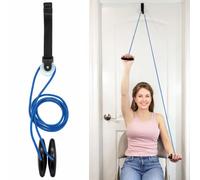 LiftAid Shoulder Pulley for Physical Therapy with Exercise Guide - Improves Shoulder Strength & Range of Motion - Reduces Pain, Helps in Muscle Recovery - Physical Therapy Equipment (Blue)