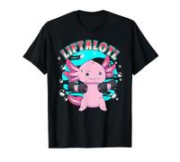 Liftalotl Axolotl Lazy Animal Workout Gym Axolotl Lover Value Graphic T-Shirt, Men, Black, S
