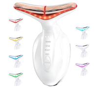 Liftasy Neck Face Massager Facial Lifting Device Electric Massage Machine with 7 LED Colors 4 Modes - Gua Sha Tools | Skin Toning Beauty Devices 45°C EMS Microcurrent - Anti-Wrinkle Face Sculpting