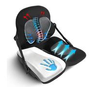 Lifted Lumbar: Doctor-Developed Adjustable Back Seat Cushion for Chairs, Couch, Driving - Lumbar Support Pillow for Office, Recliner - Ergonomic Pressure Relief and Enhanced Blood Flow