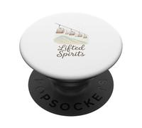 Lifted Spirits | Whimsical Ski Lift Mountain Scene Skiing PopSockets Adhesive PopGrip