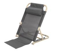 Lifting Bed Backrest 6 Gears Adjustable Folding Sit Up Back Rest Disability Bed Backrest Support L Size Large Gray