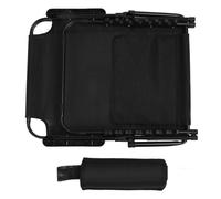 Lifting Bed Backrest Adjustable Sit Up Back Rest with Armrest Multifunctional Folding Angle Neck Lumbar Support for Elderly Patient Dormitory Bed Sofa Black