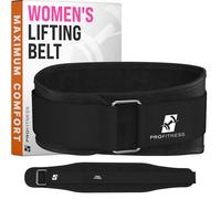 Lifting Belt Women - Support for Ladies Fitness Squat Deadlift Heavy Duty Cross Training Gym Powerlifting Workout - Gym belt for women- Squat Belt for Women (Black/White, Small)