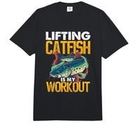 Lifting Catfish is My Workout Catfish snapping Noodles Comfort Colors Adult Heavyweight T-Shirt