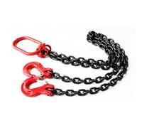 Lifting Chains,3 Ton G80 Chain Sling, 2 Leg 4.9ft Rust Resistant Lift, Heavy Duty Hoisting Ring for Industrial Machinery, Tough Conditions Handling and Lifting Solutions