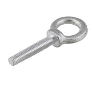 Lifting Eye Bolt Galvanized Lifting Eye Bolts Ring Screw White Zinc Plated M6 M8~M20 Round Hook Loop Bolt Screws Male Length 12mm-60mm(M16-1Pcs,32mm)