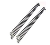 Lifting Eye Bolts, 15pcs 14G 2.0mm Stainless Steel Bicycle Spokes Elbow Straight Pull Round Black for 27.5/29(296 mm)