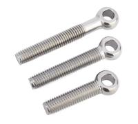 Lifting Eye Bolts, 304 Stainless Steel Ring Link Bolt Fisheye Eye Slip Hole Screw Live M5-M16 8pcs 20-150mm(M6-2pcs,35mm)