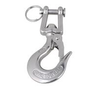 Lifting Hook 1PC 304 Stainless Steel Self Locking Swivel Hook Heavy Duty Eye Lifting Rigging Load 150/350/ 650/1000/1500KG(150KG)