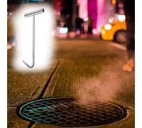 lifting hooks, Stainless Lifters Versatile Cover Lift, Manhole Drain And Septic Tank Cover Lifting Hook With T-Handle, Multiple Sizes(80 cm(31 1/2"))