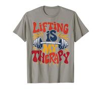 Lifting is My Therapy Motivational Gym Workout T-Shirt