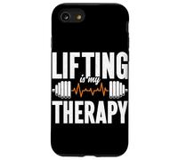 Lifting Is My Therapy Weight Lifting Dumbbell Muscle Gym Case for iPhone SE (2020) / 7/8