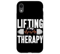 Lifting Is My Therapy Weight Lifting Dumbbell Muscle Gym Case for iPhone XR