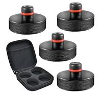Lifting Jack Pad Compatible with Tesla Model 3/Y/S/X 2016-2023 Rubber Jack Pad Adapter Tool with Portable Storage Bag Accessories Protect Battery Chassis Black(4 Pcs)