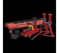 Lifting Kit 5pc 2 Tonne (Inc Jack, Axle Stands, Creeper, Chocks & Wrench)
