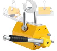 Lifting Magnet, 220/440/880 LBS Pulling Force, Portable Steel Magnetic Lifter for Hoist, Shop Crane, Block, Board, Electricity-Free Magnetism